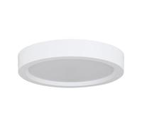Eglo LED lampada da soffitto Idun-E, plafoniera rotonda per corridoio, illuminazione da parete per camera, plastica bianca, luce calda, Ø 21 cm