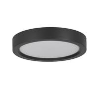 Eglo LED lampada da soffitto Idun-E, plafoniera rotonda per cucina, luce da ufficio in plastica negra, illuminazione neutra, Ø 21 cm