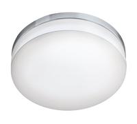EGLO LED lampada da soffitto Lora, plafoniera, acciaio cromato, vetro