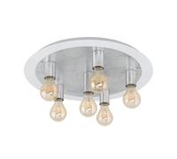 EGLO LED lampada da soffitto Passano, plafoniera vintage a 6