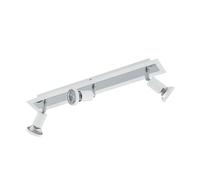 Eglo Faretto da soffitto SARRIA – 3 luci, 15 W, acciaio bianco e cromato, GU10