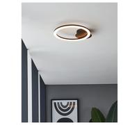 Plafoniera Moderna Parrapos-Z Led Acciaio Nero