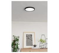 Eglo Plafoniera LED per bagno Fueva 6-Z – ZigBee, app e Alexa, RGB dimmerabile, IP44, nera Ø28 cm