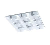 EGLO LED lampada da soffitto Vicaro, plafoniera, acciaio inox