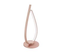 Eglo LED lampada da tavolo Palozza, lampada da tavolo 1 fiamma, lampada | da comodino in alluminio e plastica, lampada per soggiorno in oro rosa e bianco, lampada con interruttore