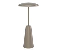 Lampada Da Tavolo Moderna Piccola Acciaio Bronzo Scuro Luce Led Integrato 2,8W