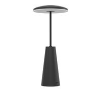 Lampada Da Tavolo Moderna Piccola Acciaio Nero Luce Led Integrato 2,8W