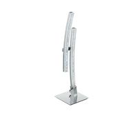Eglo LED lampada da tavolo Pertini, lampada da comodino in acciaio | e alluminio cromato, plastica trasparente luce calda