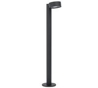 Eglo LED lampada da terra esterna Palosco, lampada da esterno a 1 | fiamma, lampada a LED in acciaio zincato nero e plastica trasparente, luce calda, IP44