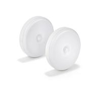 EGLO Led lampada notturna Cascia, set da 2, rilevatore di movimento e sensore crepuscolare, luci ricaricabili, in plastica per corridoio e camere, IP40