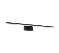 Eglo LED lampada specchio Conettilla, illuminazione bagno, alluminio nero e plastica bianca, luce calda-fredda, IP44, lunghezza 60 cm