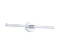 Eglo LED lampada specchio Ramola, illuminazione bagno, luce specchio metallo cromato e plastica bianca, luce calda-fredda, IP44, L 60 cm