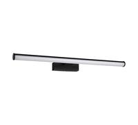 Eglo LED lampada specchio Vadumi, luce bagno, illuminazione specchio in plastica nero e bianco, luce neutra, IP44, L 60 cm
