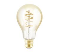 EGLO LED Lampadina dimmerabile E27, lampadina vintage ambra, LED a spirale