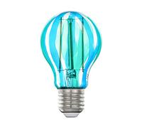 EGLO LED Lampadina E27, lampadina vintage blu/verde, LED dipinta | 6,5 Watt, 500 Lumen, LED E27 luce calda, 2700 Kelvin, lampadina LED A60, diametro 6 cm