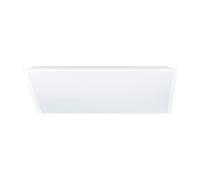 Eglo Led Panel Rabassa, lampada da soffitto a incasso, plafoniera per l’installazione in soffitti a griglia, lampada a incazzo in alluminio e plastica bianca, bianco neutro, 60 x 60 cm