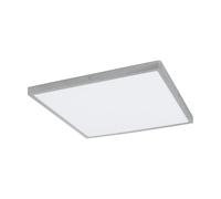 Eglo LED Plafoniera Fueva 1, lampada da soffitto a 1 fiamma, materiale: alluminio, plastica, colore: argento, bianco, dimensioni: 50x50 cm, luce neutra bianca