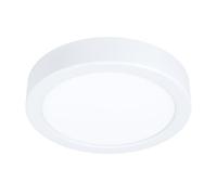 Eglo LED Plafoniera Fueva 5, Ø 16 cm, lampada da soffitto a 1 luce in | acciaio con diffusore in plastica, lampada bianca a LED luce neutra