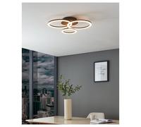 Eglo LED Smart Plafoniera Nero 3500lm 29W Cct Dimmerabile Bluetooth Zigbee App