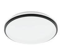 Eglo LED soffitto Pinetto, plafoniera rotonda, luce a muro in acciaio