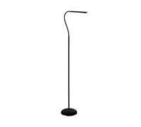 Eglo LED Stehlampe Laroa, Stehleuchte mit Touchfunktion, stufenlos | dimmbar, aus schwarzem Kunststoff, LED-Bürolampe neutralweiß