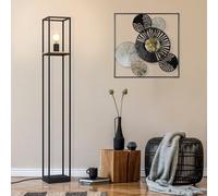 EGLO Piantana Libertad, altezza 128,5 cm, nero/legno, acciaio EGLO