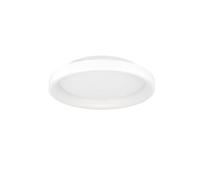 Eglo Loretello Plafoniera a LED, triangolare, lampada da ufficio, dimmerabile con telecomando, metallo e plastica, bianca, luce bianca calda e fredda, diametro 35 cm