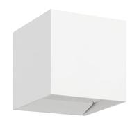 Eglo Luce a LED per esterni Calpino 3, lampada a muro con illuminazione sopra e sotto, in metallo bianco, lampada esterna, luce bianca calda, IP54