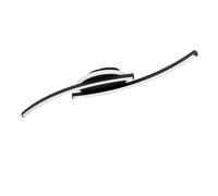 Eglo Lungolago Plafoniera a LED, lampada da soffitto per ufficio e cucina, in metallo e plastica di colore nero, luce bianca neutra, 74 cm