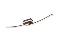 Eglo Plafoniera a LED Lungolago – Soffitto per ufficio e cucina, bronzo, luce bianca neutra, 74 cm