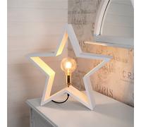 Eglo Lysekil stella in legno, E27, 257-01, Lysekil [Lampade per Interni > Lampade da Tavolo]