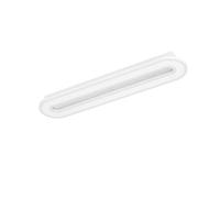 Eglo Macchioni Plafoniera a LED, lampada da soffitto con effetto cristallo, con telecomando, dimmerabile, in metallo e plastica, bianca, luce bianca calda e fredda, 55 x 12 cm