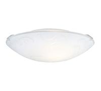 Eglo Mars 1 Lampada da Soffitto a 1 Lampada, Attacco E27. in Acciaio, Bianco, Vetro Bianco Satinato, Motivo Rosa