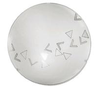 Plafoniera Contemporanea Mars Acciaio Bianco 1 Luce E27