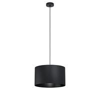 Lampadario Moderno Maserlo 1 Piccolo 1 Luce Acciaio Nero