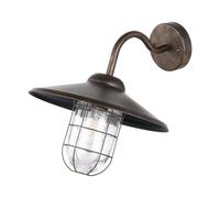 Applique Industrial Da Esterno Melgoa 1 Luce Acciaio Zincato Rame