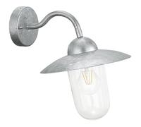 Applique Contemporanea Da Esterno Milton 1 Luce Acciaio Grigio