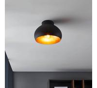 EGLO Mogano 2 plafoniera, Ø28cm, nero/oro EGLO