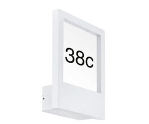 Eglo Monteros Luce Esterna Da Parete In Bianco IP44 Max 28W E27