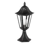 Piantana Esterno Classico Navedo Alluminio Nero 1 Luce E27