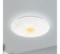 Plafoniera Contemporanea Nieves 1 Acciaio Bianco Luce Led Integrato 10W
