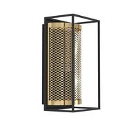 Applique Vintage Nohales Acciaio Nero 1 Luce E27