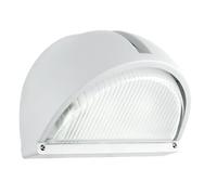 Applique Esterno Contemporanea Onja Alluminio Bianco Vetro 1 Luce E27