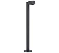 Eglo Palosco Lampada da Terra a LED, per Esterni, Moderna, IP44. Luce Bianca Calda, in Acciaio Zincato, Colore Nero e Plastica Trasparente