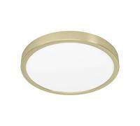 EGLO Pannello a LED da superficie Fueva 5 IP20 830 ottone Ø28,5 cm EGLO