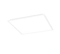Eglo Pannello a LED Moradillo, lampada da soffitto piatta in metallo bianco