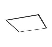 Eglo Pannello LED Moradillo, plafoniera piatta, pannello con Dip Switch, luce calda, neutra, fredda, metallo nero, 60 x 60 cm