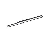 Plafoniera Moderna Salobrena 1 Alluminio Nero Luce Led Integrato 38W