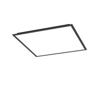 Eglo Pannello LED Smart-Home connect.z Moradillo-Z 60x60 cm ZigBee, opaco, controllo app e vocale Alexa, bianco caldo-freddo, RGB, dimmerabile, plafoniera nera