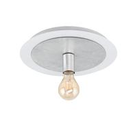 Eglo PASSANO - Plafoniera in acciaio, 4 W, colore: bianco/argento